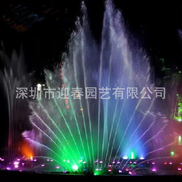 不锈钢池内安装孔雀尾喷头