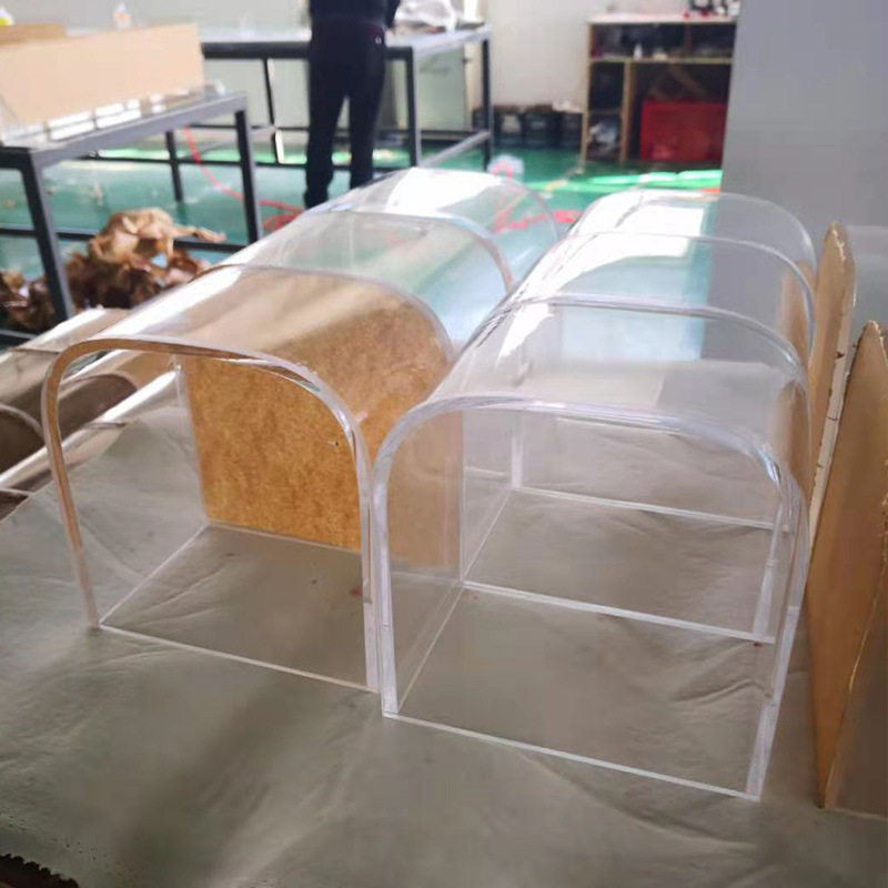 亚克力板切割热弯槽Ｕ型有机玻璃8mm三面折弯多边菱形槽墙护角条