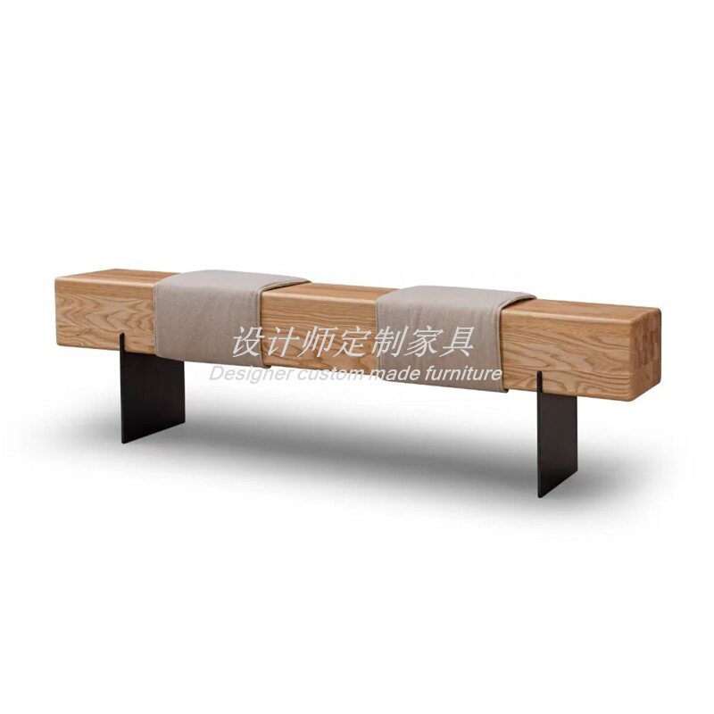 北欧实木长条餐凳家用换鞋凳简约客厅卧室床尾凳创意设计师茶台凳