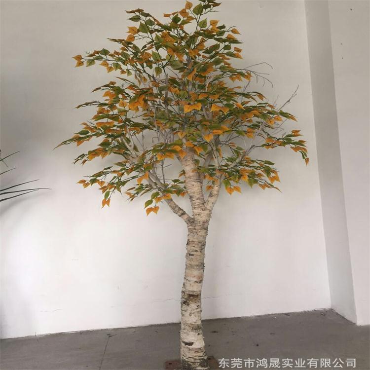 仿真白桦树美观树杆园林景观 人造风景树室外假树厂家直销批发