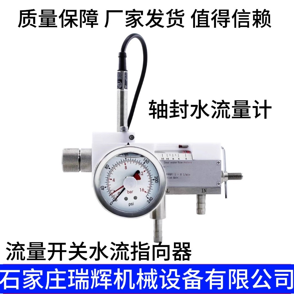 瑞辉 轴封水流量计机械密封液体流量开关水流指示器