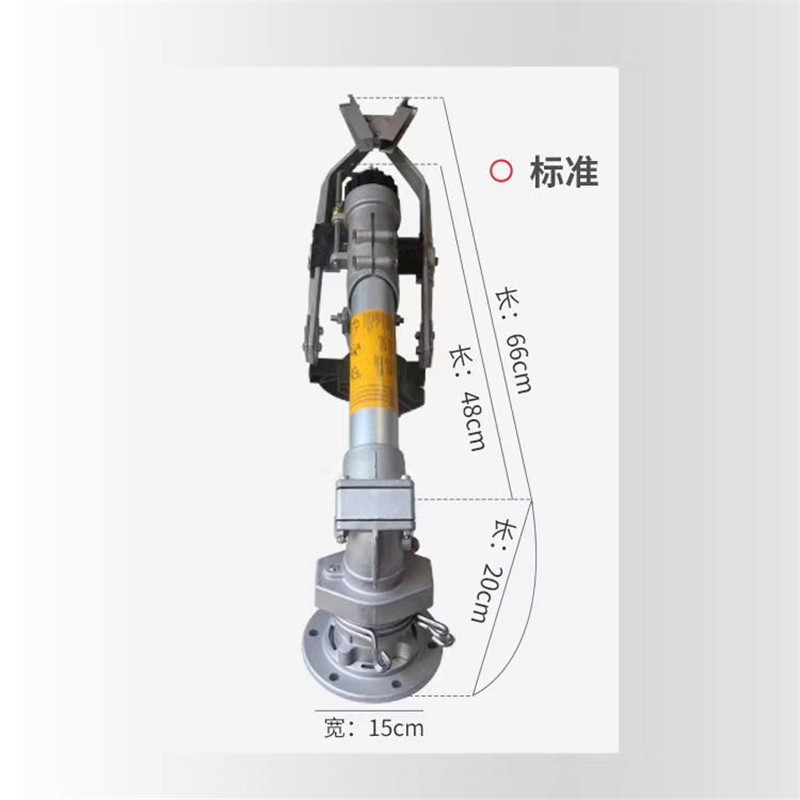 FY50法兰仰角24度43度垂直摇臂喷枪旋转除尘防尘喷嘴煤场砂厂矿场