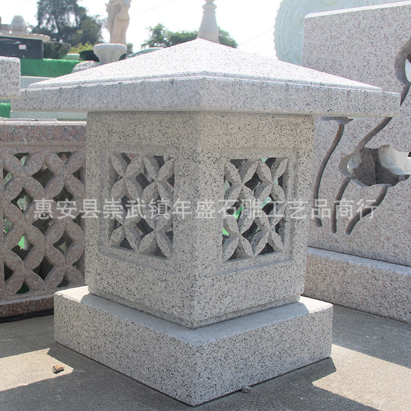 仿古做旧青石庭院草坪石灯