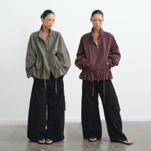 风落肩宽松短款 LINY 复古工装 25AW 夹克外套女秋上衣 LIBERTY