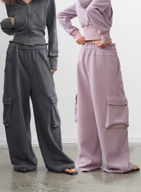 LINY LIBERTY 25AW 慵懒风直筒垂感休闲长裤女秋季宽松阔腿卫裤