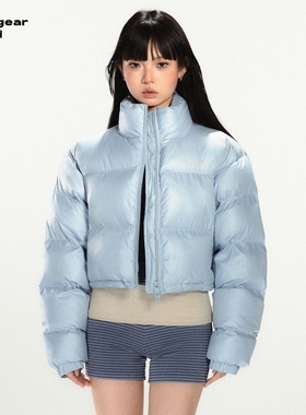 LINY LIBERTY 23SS 纯色短款防风防水加厚棉衣棉服宽松面包服外套