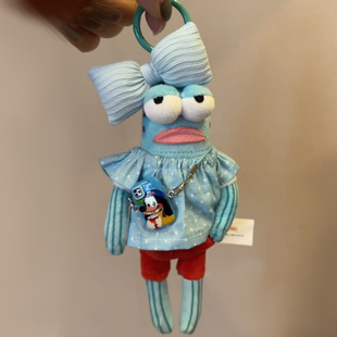 仅娃衣】手作比奇堡打工鱼穿搭丑鱼衣服搭配手工娃衣换装着替