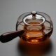 加厚耐热高硼硅全玻璃茶壶桔普家用壶功夫茶具侧把壶泡茶壶煮茶器