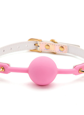 BLACKWOLF Soft Silicone Ball Gag Oral Fixation Bondage Mouth