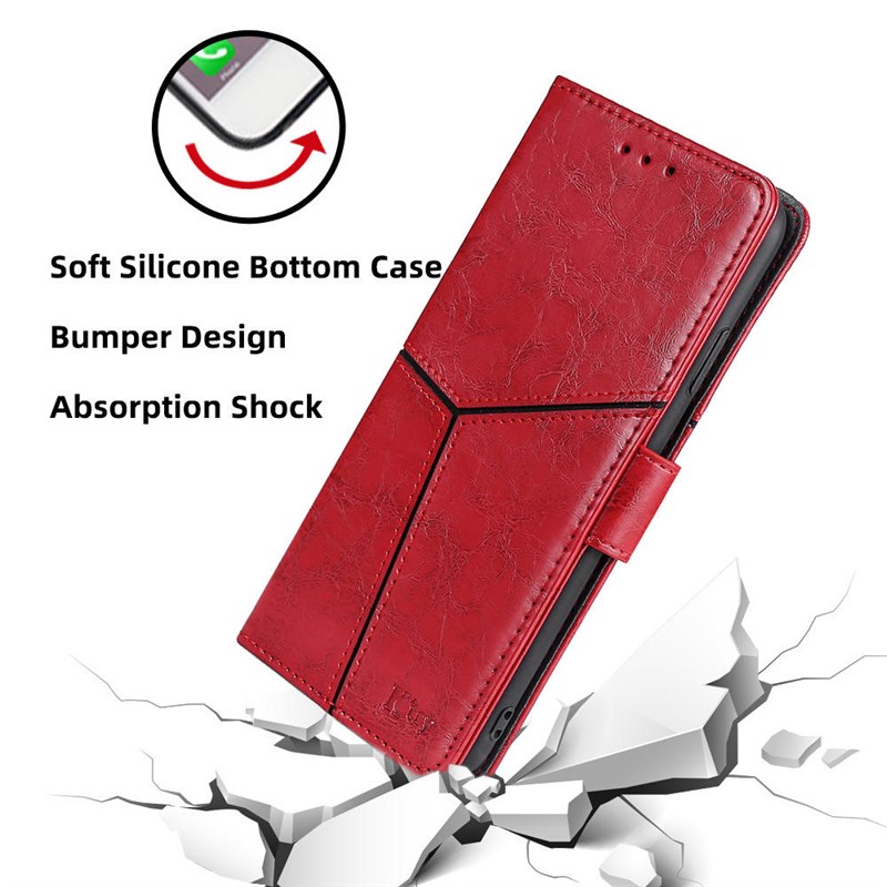 适用 Pixel4 XL油蜡纹支架皮套Pixel 6A翻盖耐脏手机壳