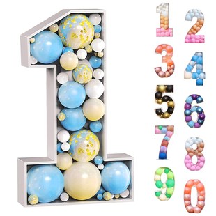 73/93cm Giant Birthday Figure 0-9 Balloon Filling Box 1st 18