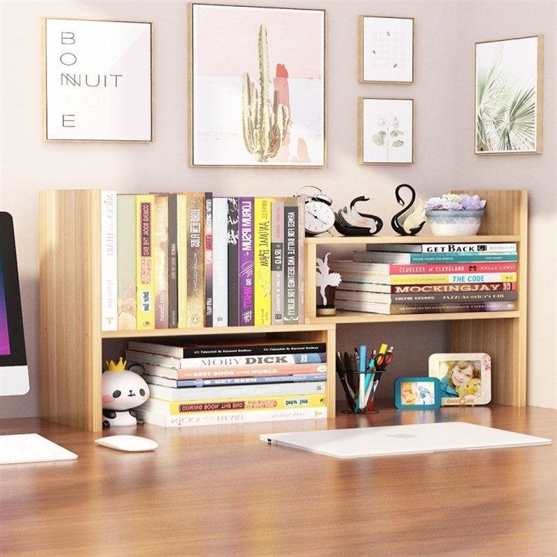 学习桌子上的书架子多层办公书桌台面置物架小工位桌面收纳层架储