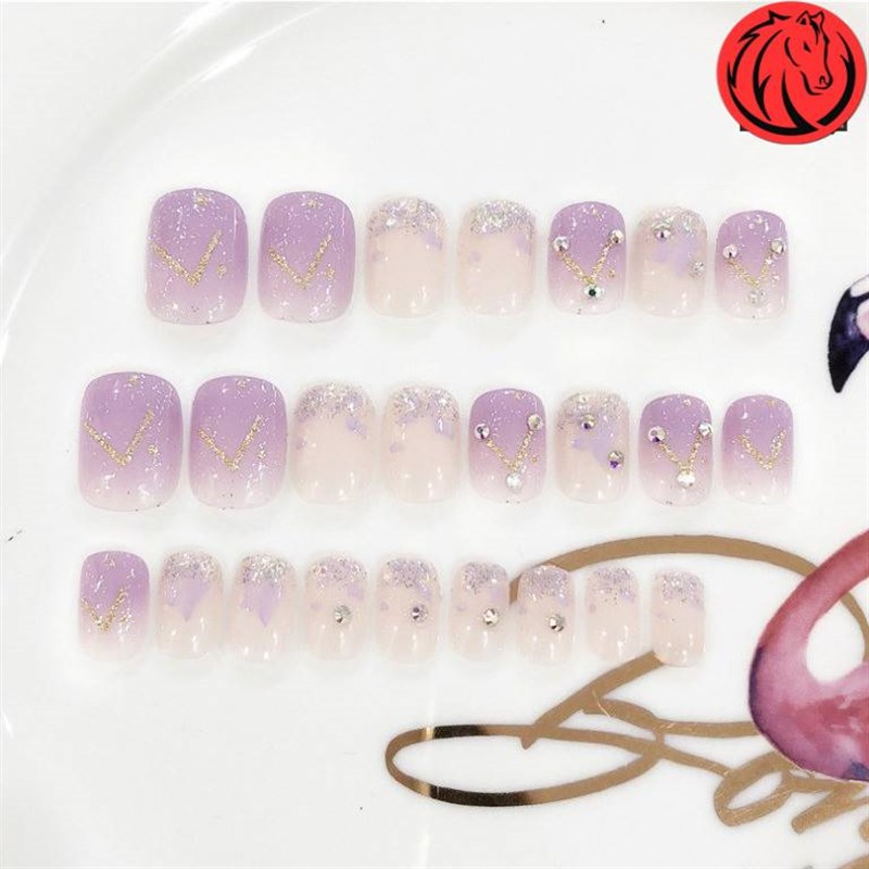 指甲自粘美甲贴片孕妇安全无毒贴软款成品2021新款夏天ins风高级