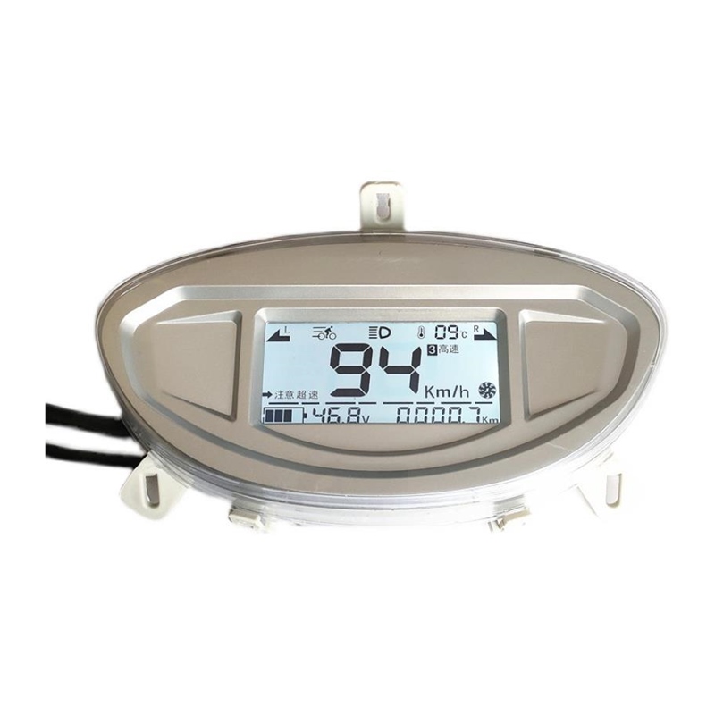 迅鹰电动车72V液晶仪表盘聚英电动机车电动车48显示屏60V总成码表