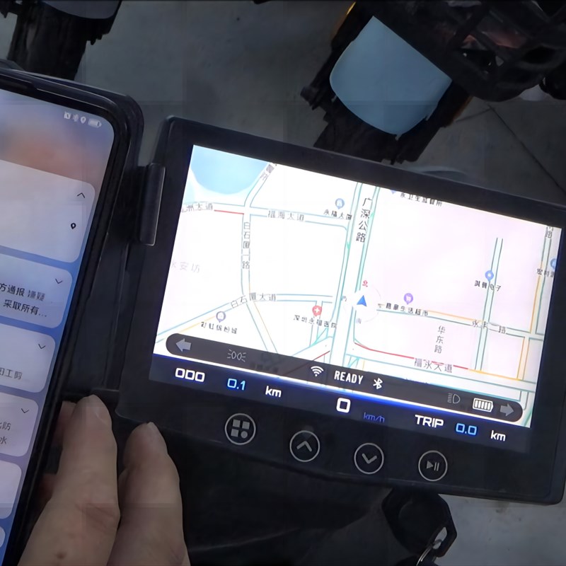 2023新款 电动车智能投屏导航仪表  深远 四季星 踏迪 黑骑士赛鸽
