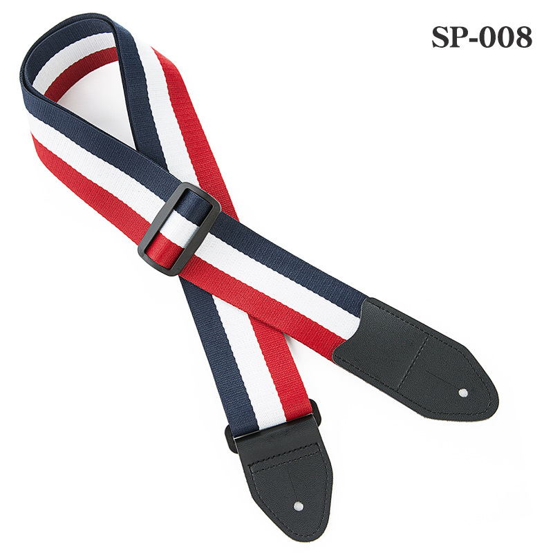 彩色网格吉他背带涤棉背带电吉他背带贝斯背带加厚加宽普及琴带