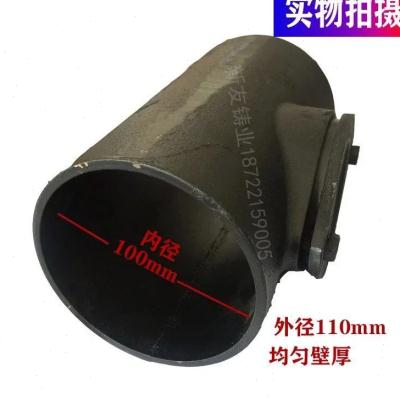 W型柔性铸铁管下水管配件铁90度弯头pvc管快速接头检查口异径三