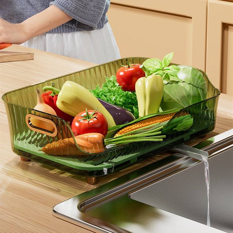 盘子收纳架放碗碟子厨房筐箱置物架筷收纳盒装碗碟盘家用碗架沥水