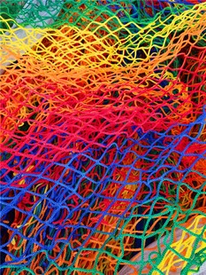 儿童淘气堡配件蹦床围网安全防护网加粗尼龙楼梯护栏网跳床保护网