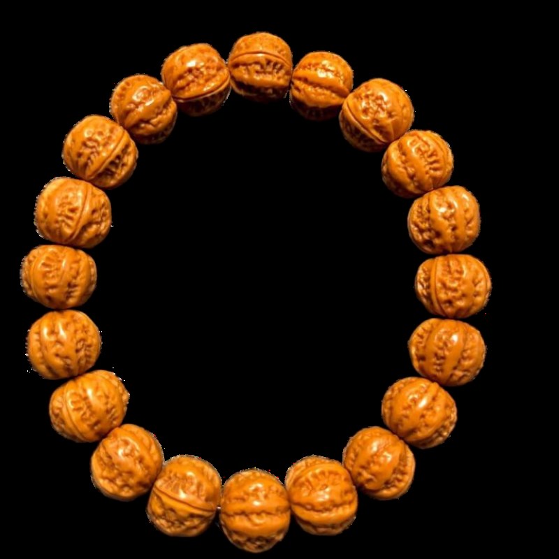 猴头手串雕刻京八棱野生文玩小核桃矮桩蛤蟆头核雕手持非橄榄核