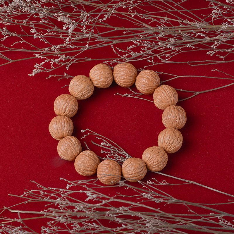 大苹果野生桃核美国猴头核桃藏式手串老树文玩菩提佛珠手持手把件