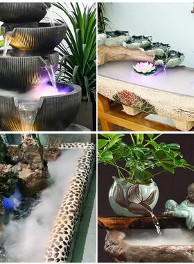 型雾化加湿水景烟雾器假山鱼池水池造雾制雾起雾喷雾器流水摆件小