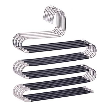 Five S- Layers Trouser Hanger Hangers Space-Saving Clothes
