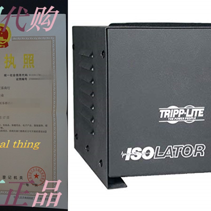 Tripp Lite IS1000 Isolation Transformer 1000W Surge 120V 4 O