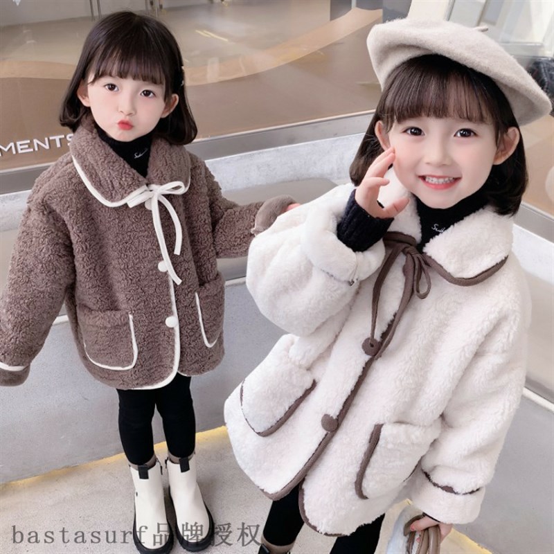 Girls coat autumn and winter 2021 new Korean version forei