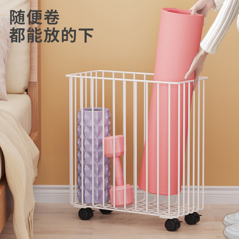 瑜伽垫收纳架可移动家用夹缝放