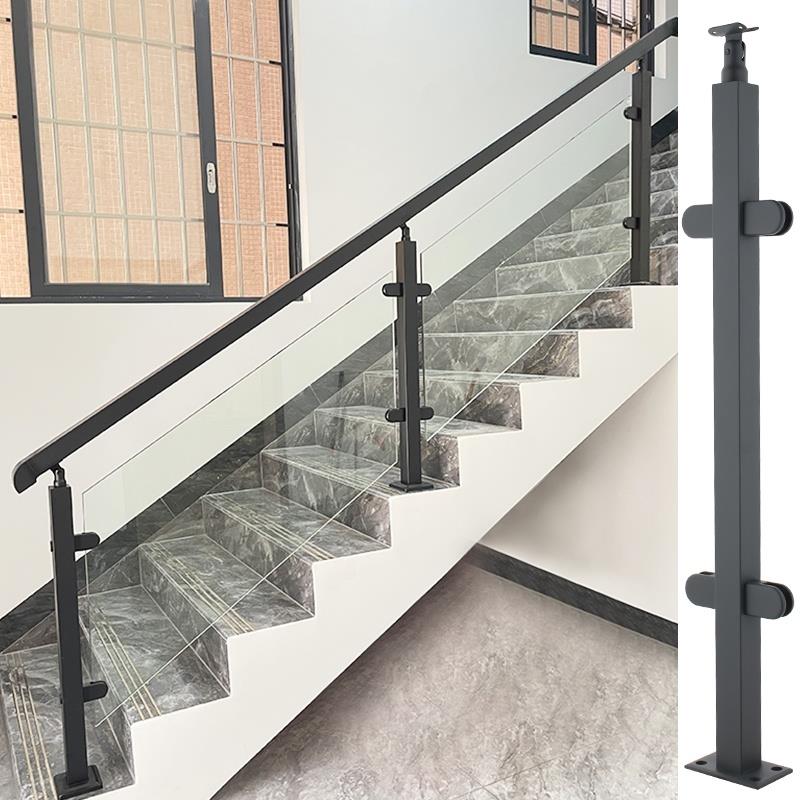 钢化玻璃楼梯扶手室内家用阳台扶手栏杆自装现代别墅不锈钢立柱