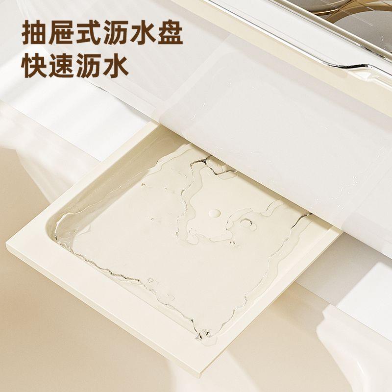装碗筷收纳盒厨房家用带盖宿舍碗碟置物架塑料碗柜碗箱碗架可沥水