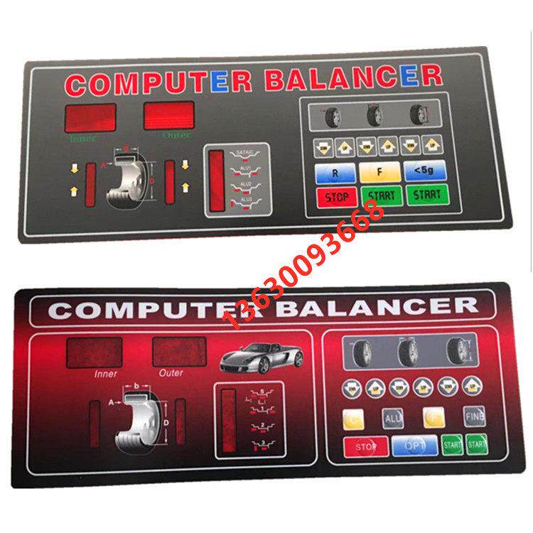 汽车平衡机配件 轮胎平衡仪按键板控制面板 操作面板触摸薄膜开关