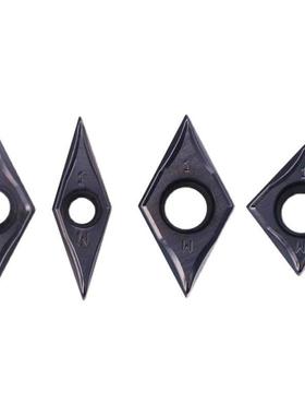 走心机不锈钢精车刀片断削槽55度35度菱形外圆DCGT11/VCGT11R0.2