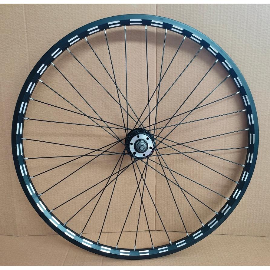 登山自行车双层铝合金车圈六钉碟煞轮组20寸22寸24寸26寸变速轮组