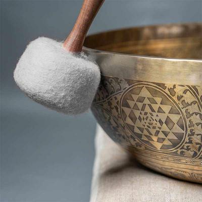 雕花颂钵梵音碗尼泊尔纯手工铜钵瑜伽静心音钵盂精工满雕图案颂钵