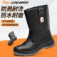 高筒实心底耐磨带钢板防砸防刺穿工地钢头靴加绒棉鞋 劳保鞋 男四季