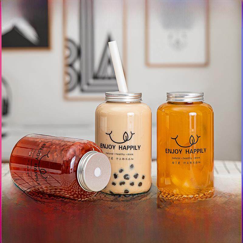 网红胖杯大容量塑料瓶一次性宠物纯工匠泰式茶奶茶杯饮料瓶果汁外,餐饮具,塑杯,淘宝优惠券,粉丝福利购,淘宝优惠卷