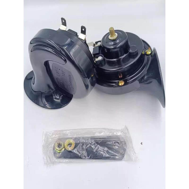 摩托车喇叭 蜗牛喇叭12V高低音超响防水通用CG改装喇叭-挚友