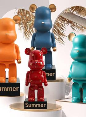 网红暴力熊存钱罐现代简约轻奢家居客厅电视柜装饰创意落地大摆件