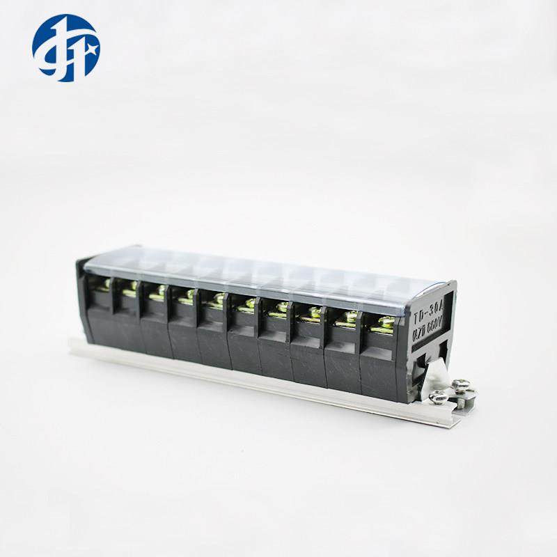 接线板TD-3010导轨式电线接线端子30A/10位接线排连接器10祇装,电子/电工,接线端子,淘宝优惠券,粉丝福利购,淘宝优惠卷