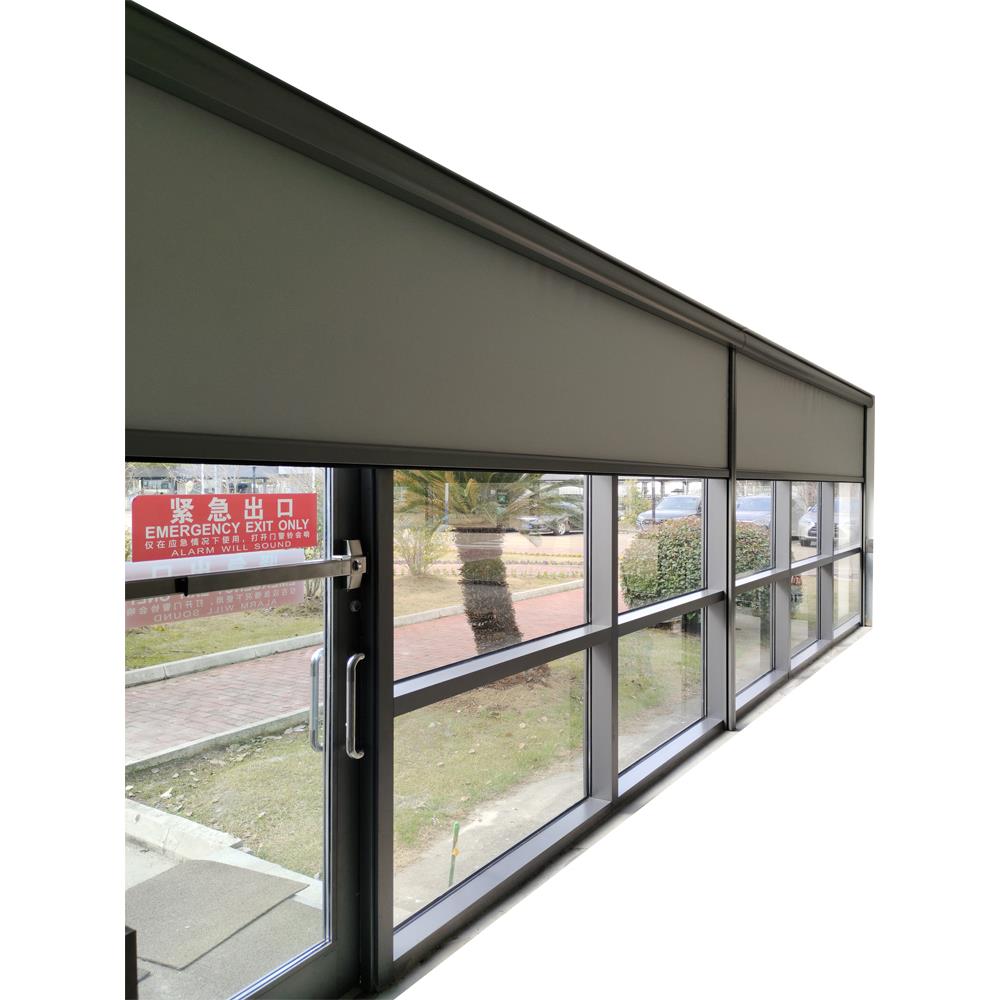 电动防风雨卷帘敞开式阳台遮光隔热可调帘亭遮光户外遮光