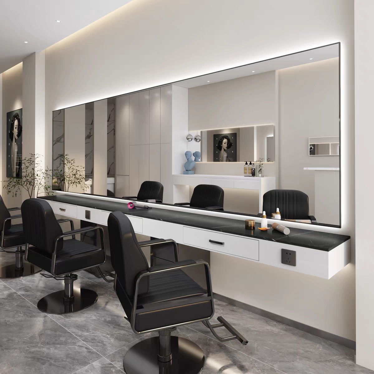 发廊理发店专用岩板台面