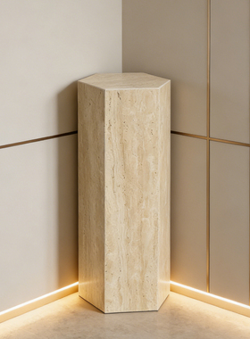 六边形大理石摆件底座工艺品展台