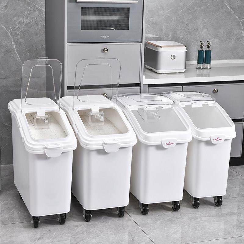 2025新款大容量商用面粉桶50斤可移动防潮密封加厚可叠加家用米桶,厨房/烹饪用具,米桶/米缸,淘宝优惠券,粉丝福利购,淘宝优惠卷