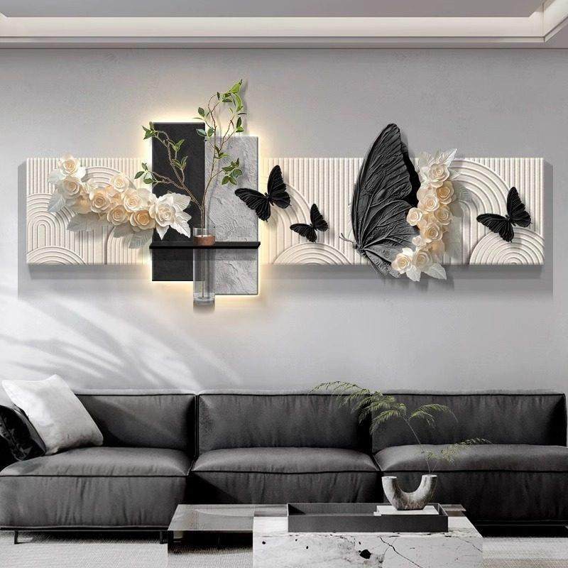 客厅装饰画 画简约水培绿植电视背景墙装饰画 画2025新款沙发背景,家居饰品,现代装饰画,淘宝优惠券,粉丝福利购,淘宝优惠卷