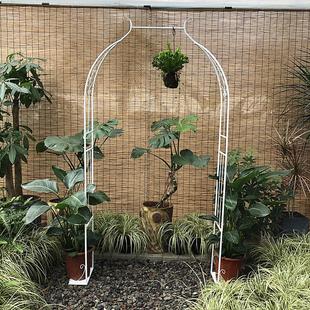 庭院铁艺葡萄架铁线 线莲攀爬植物月季拱门花架爬藤架子拱形支架