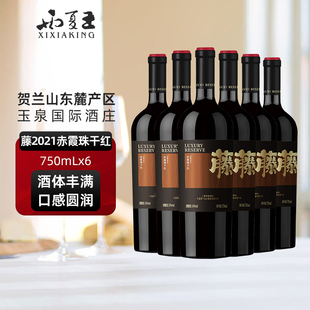 西夏王藤2021赤霞珠干红葡萄酒贺兰山东麓产区红酒750ml整箱