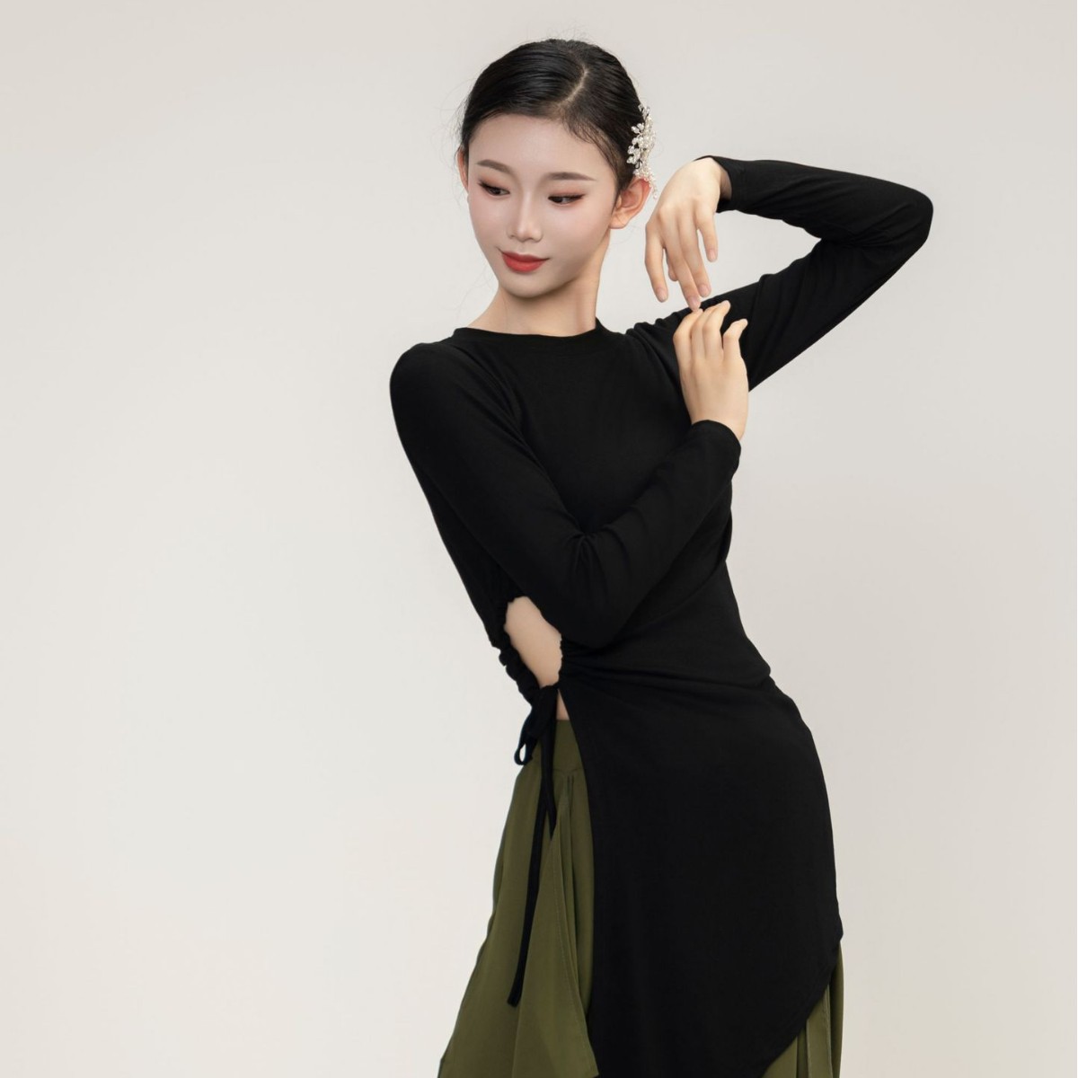 舞练功服长款舞蹈服女修身瑜伽