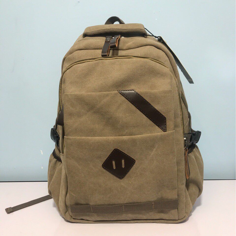 帆布双肩包大容量国家地理包复古休闲旅游户外运动徒步包背包